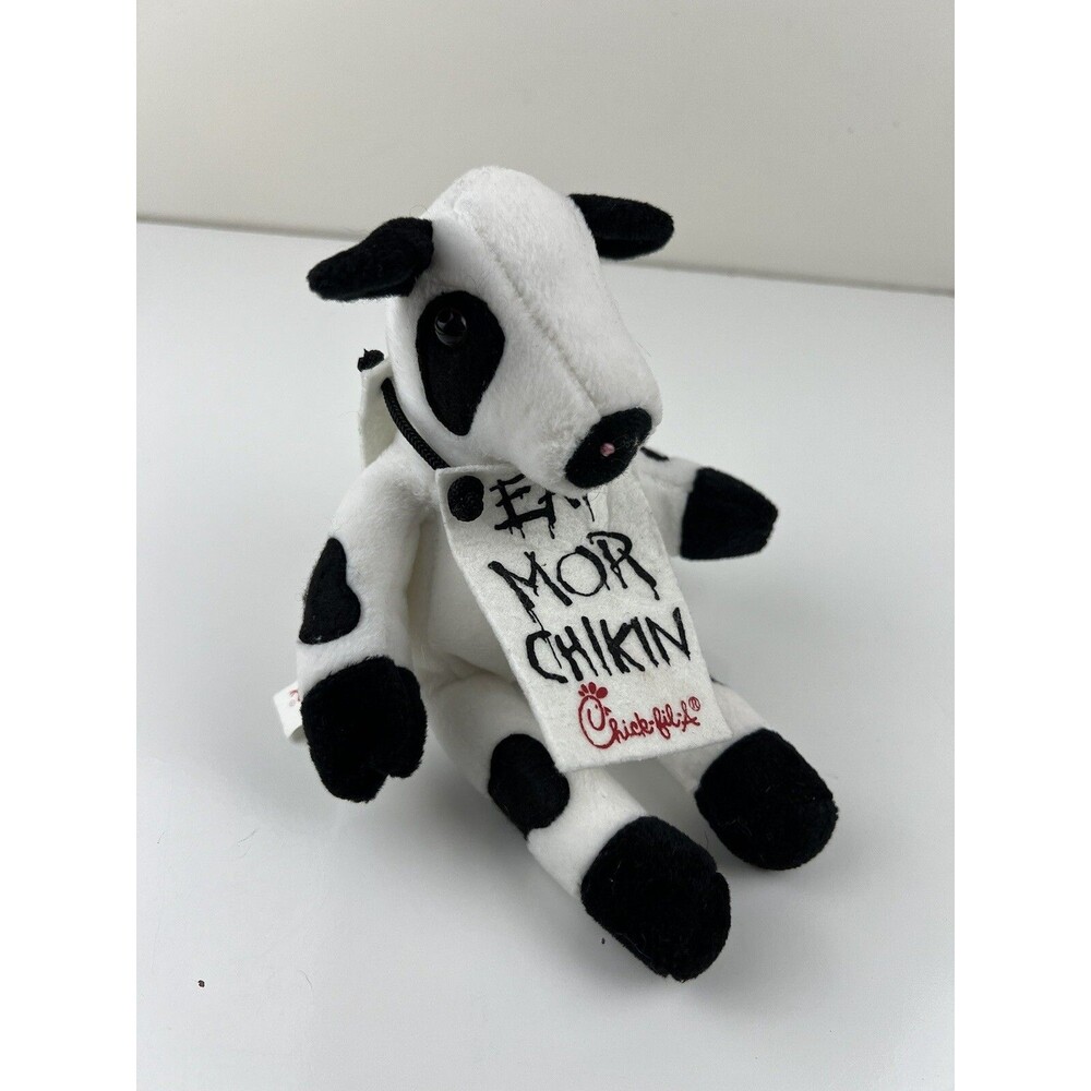 Chick Fil A Cow Eat Mor Chikin More Chicken Small Plush Stuffed Animal 6" Gift